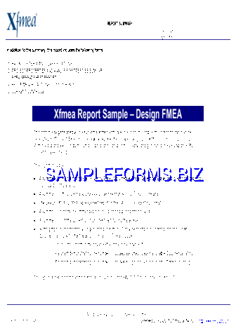 Automotive Design FMEA Example pdf free